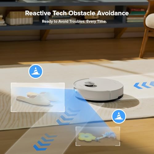 roborock Q10 VF+ Robot Vacuum and Mop with Self-Emptying, 10,000Pa Suction, Hands-Free Cleaning for Up to 7 Weeks, Dual Anti-Tangle Design, Auto Mop Lifting, Obstacle Avoidance, Ideal for Pet Hair