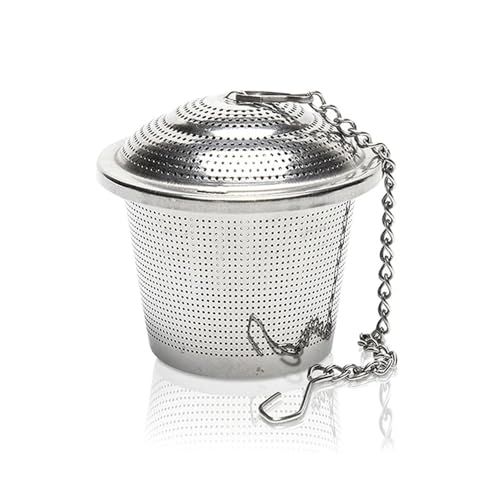 Tealand Durable Infuser Basket Stainless Steel Silver-Coloured Platinized Perfect Size Suitable To Any Teapot Mugs Cups To Steep Green Black Herbal Oolong Loose Leaf Tea 6.5x6cm