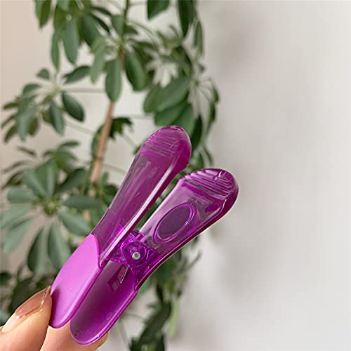BananaHome Magnetic Multipurpose Bag Clips Classic Wide Bag Clips (Assorted Colors, Set of 6) Food sealing clip Plastic Heavy Seal Grip (6)