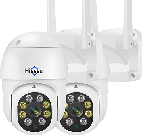 Hiseeu Indoor Security Camera, 2.4G/5G 5MP Baby Monitor Pet Camera for Home Security, PTZ 360°, Auto Tracking, 2 Way Audio, Night Vision, PIR Detection, Local Storage…