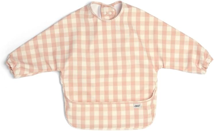 Mamas & Papas 2-Pack Waterproof Long Sleeved Messy Baby Bibs, Ideal for Weaning for 6-18 Months - Bonjour Bebe