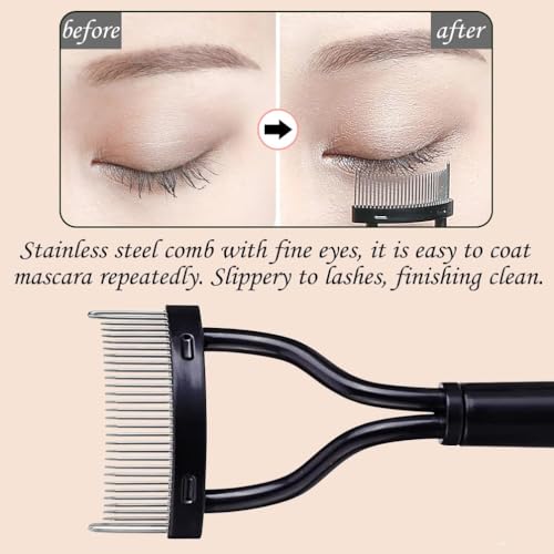 MOMENT Eyelash comb - Eyelash Separator Tool Metal Teeth lash Comb - Eye lash comb Separator Tool