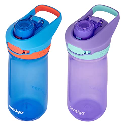 Contigo Jessie Beverage|Water Bottles, 14 oz, BLUE POPPY AMETHYST