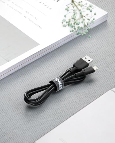 Anker Powerline II Lightning Cable (3ft), Probably The World's Most Durable Cable, MFi Certified for iPhone 14/14 Pro/13 Pro Max/12/11/XR/X/8/8 Plus/7/7 Plus/6/6 Plus (Black)