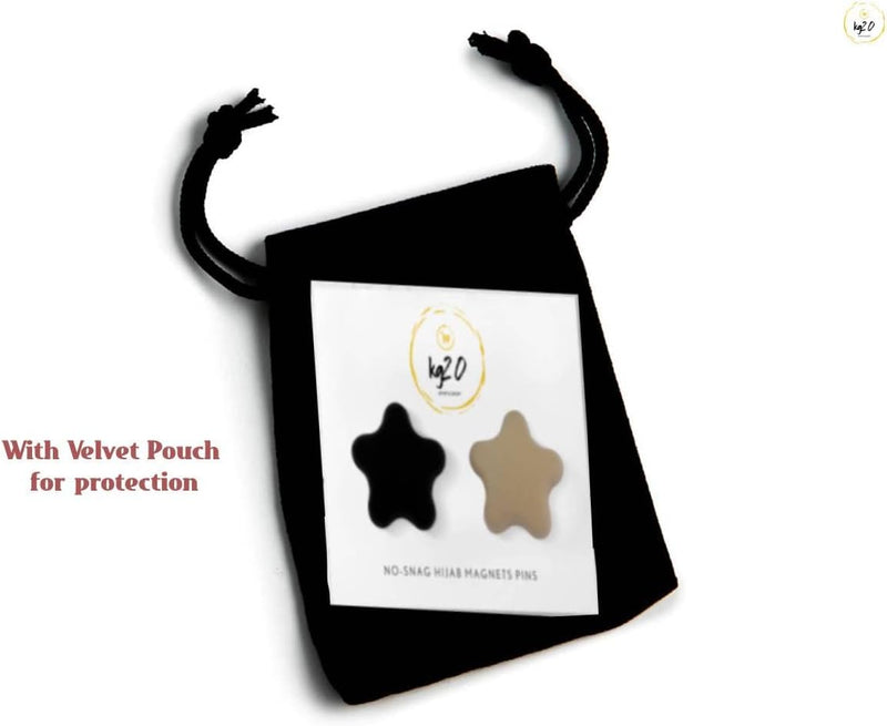 Kg20 Hijab Pin Strong Metal Plating Magnetic Hijab Clip Safe Hijab Brooch Luxury Accessory No Hole Pins Brooch Magnet for Scarf