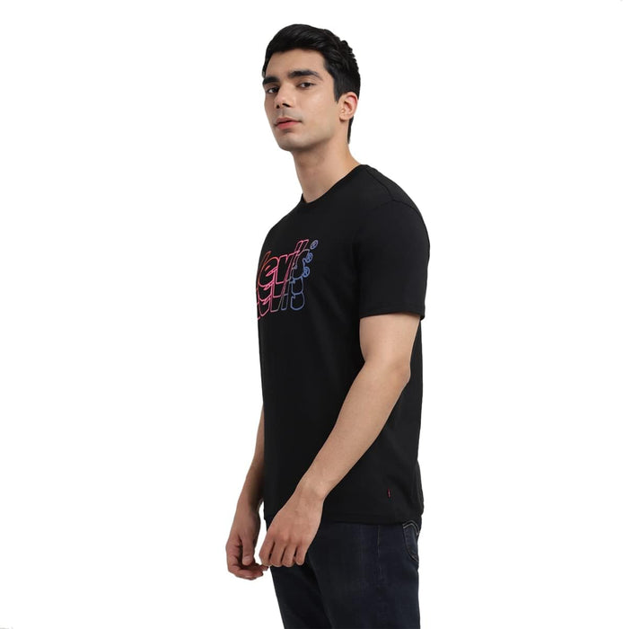 Levi's Men's Regular T-Shirt (16960-0786_Black Beauty L)