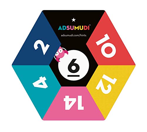 Evermade Adsumudi Math Game - The Monstrously Fun, Smart Game for Kids to Practise Multiplication, Division, Addition and Subtraction - Great for Kids Ages 8-12