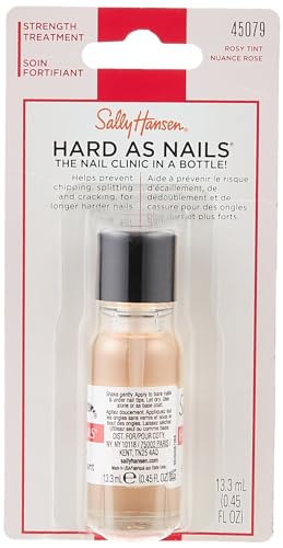 Sally Hansen Hard As Nails The Nail Clinic In A Bottle. Nail Treatment, Natural Tint, 0.45 Fl Oz - 13.3 ml