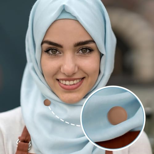 4 Pairs Premium Strong Hijab Magnetic Pins, No-Snag Multi-Use Hijab Magnets, Professional Pinless Magnetic Hijab Pins for Women Clothes Shirts Scarves