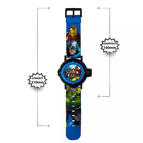 Marvel Disney Avengers Quartz Digital Dial Rubber Strap Boys Watch AVG3536ARG