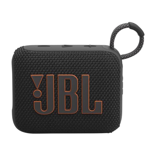 JBL GO 4 – Ultra-Portable Bluetooth Speaker with AURACAST, Powerful Sound, 15H Playtime & Sleek Design, JBLGO4BLK, Black