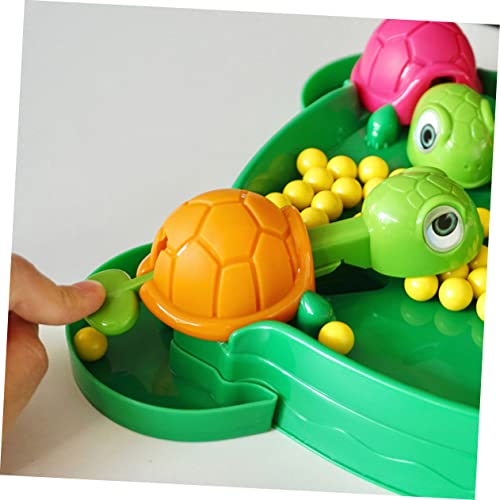 ORFOFE 1 Set Board Desktop Hippo Sensory Cartoon Peg Board Game Color Sorting Game Intelligent Game Tortoise Eating Beans Desk Game Restless