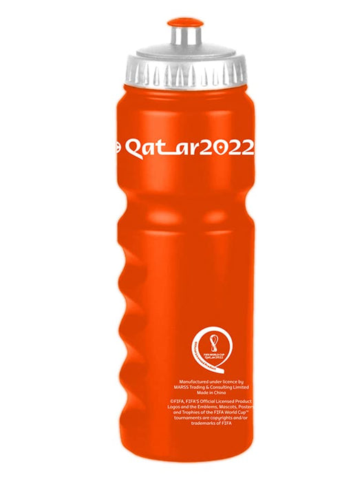 FIFA World Cup Qatar 2022 Graphic Printed Hdpe Sports Water Bottle 750ml Orange, RT5008014