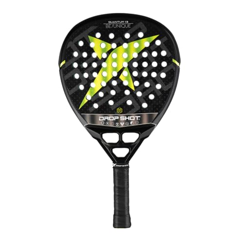 Drop Shot Quantum 1.0 ??Padel Racket with Shock Absorption, Great Control and Power - with EVA Soft Foam Core ??Professional Padel (Green)