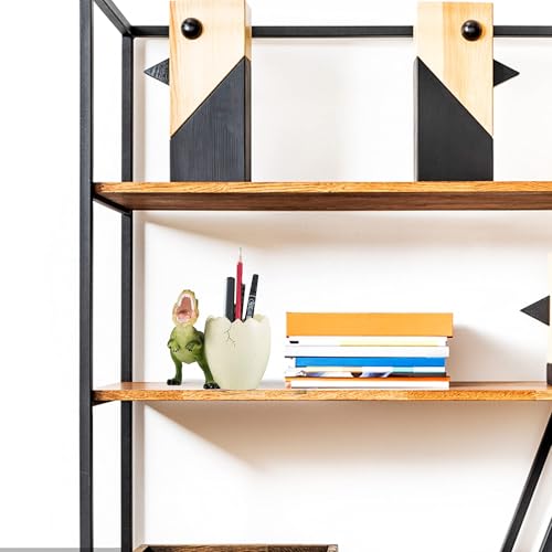 THE WHITE SHOP Dinosaur Pen Holder for Desk, Pencil Holder, Cute Fashion Desk Organizers and Accessories, Office Supplies Idea for Women and Kids(Green)
