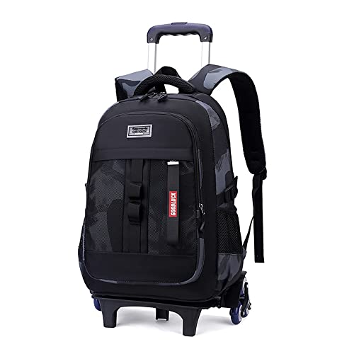 Cat Face 2Pcs Kids Rolling Backpack for Elementary School Carry on Preschool School Bag Bookbag with Wheels for Boys Girls
