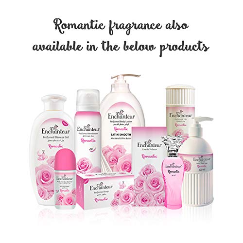 EnchantEUr Romantic Talc Fragrance Powder, 125 G, 2Ue0302 (Pack of 2)