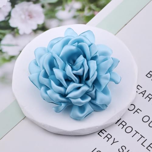 CSIYANJRY99 Dainty Fabric Rose Flower Large Brooch Lapel Pins Delicate Elegant Handmade Flower Brooches Pin Classic for Wedding Party Dance Banquet for Women Dress Suit Ceremony Clothes Accessories