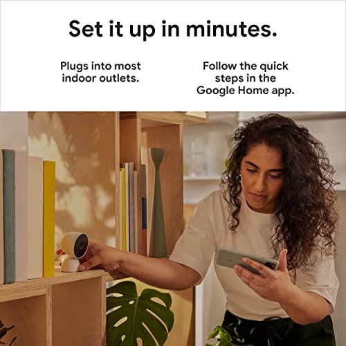 Google Nest Cam 2nd Generation Indoor Wired GA01998-US Snow