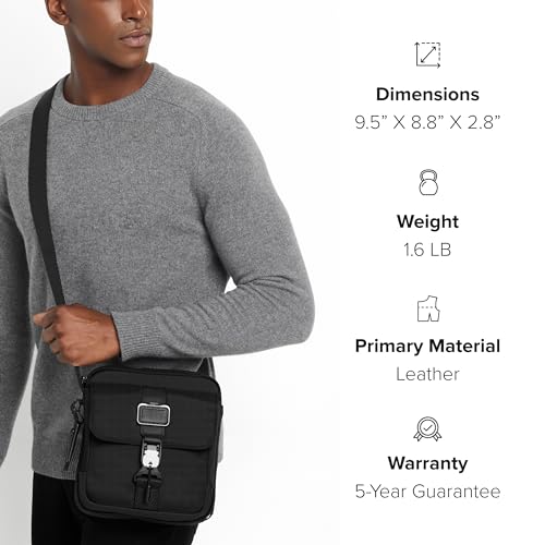 TUMI - Alpha Bravo Junior Crossbody - Premium Crossbody Bag - Small Bag for Everyday or Travel - 9.5" X 8.8" X 2.8"