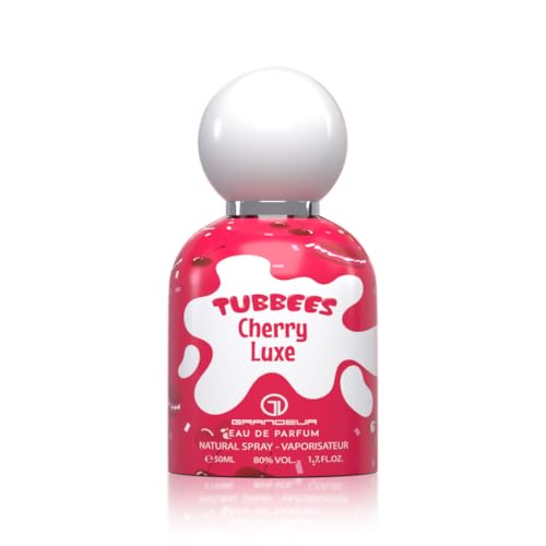 Grandeur Tubbees Perfume 50ML - CHERRY LUXE | Unisex Gourmand-Inspired Fragrance | Kid-Friendly Sweet Scent