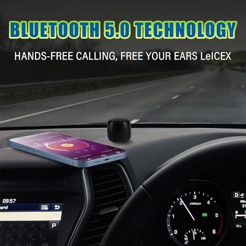 Best Mini Portable Bluetooth Speaker I Smallest Bluetooth Speaker with HD Sound & Bass I Wireless Bluetooth Speakers for Phone/PC/Tablet I Photo Selfie Button Answer Phone Calls I Cute Tiny Speaker