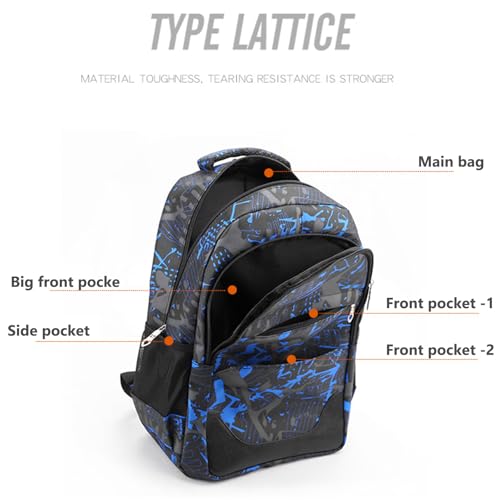 VUCATIN Kids Cute Backpack Set for School, 5PCS Kwaii School Bag Large-capacity, Girls Boys Back to School Book Bag Backpack for Teen