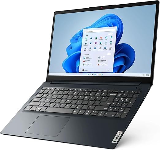 Lenovo IdeaPad 1 15IJL7 Laptop with 15.6" FHD IPS Anti-glare Display, Celeron® N4500, 8GB RAM, 512GB SSD, Integrated Intel UHD Graphics, Eng Arb, W11 Pro, Abyss Blue [82LX00CCAX]