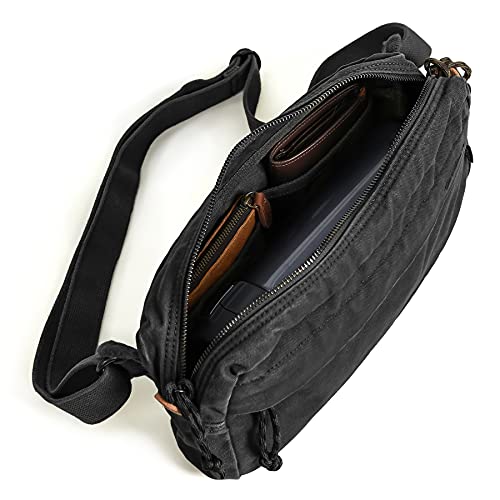 Gootium Menâ€™s Crossbody Pack - Canvas Daily Essentials Sling Bag Small Shoulder Backpack