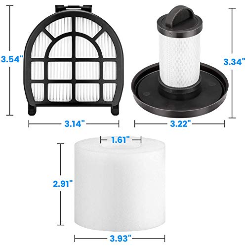 iSingo Shark LZ601 Filters Compatible with Shark APEX UpLight Lift-Away DuoClean with Self-Cleaning Brushroll Stick Vacuum LZ600, LZ601, LZ602, LZ602C, Compare to Part # XFFLZ600, (4+2+2)