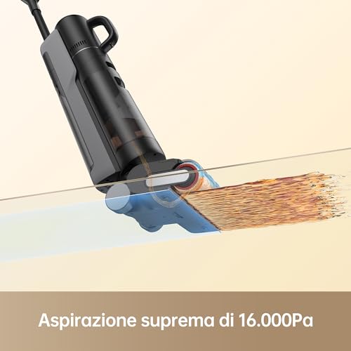 Dreame H12 Dual Wet Dry Vacuum Cleaner, 4-in-1 Cordless Multi-Surface Vacuum Cleaner, Self-Cleaning in One Step with Hot Air Drying, Edge to Edge Cleaning, App (Renewed)