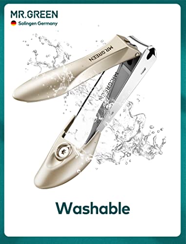 MR.GREEN 3pcs Stainless Steel Nail Clippers Set Pink Manicure Pedicure Set with Nail Clippers&Glass Nail file&Tweezers Medical Grade Grooming Kit with Travel Case Gift Box for Man and Woman