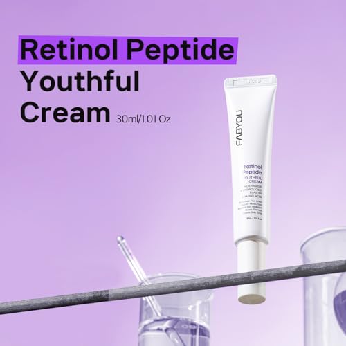 FABYOU Retinol Peptide Cream 1.01 Oz – Firming, Lifting Anti-Aging with Retinol, Peptides, Ceramide & Panthenol. Wrinkle Reduction, Fast Absorbing