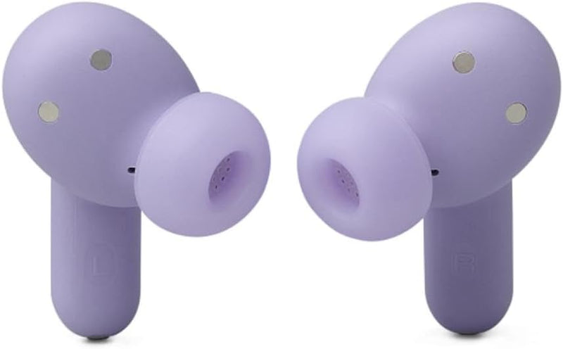 JBL LIVE FLEX 3 True wireless noise-cancelling earbuds with open-stick design and 50 hours total playback plus wireless charging, Blue
