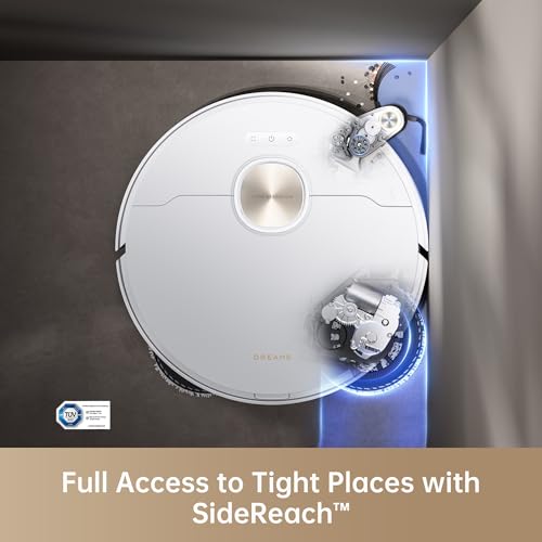 Dreame X40 Ultra Complete Robot Vacuum Cleaner, 12000 Pa Robotic Vacuum with Removable and Lift Mop, Extensive Cleaning with MopExtend technology, Self-Cleaning Mop in 70° Hot Water, 2 Years Warranty
