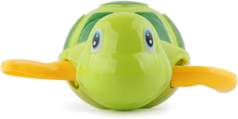 NIWWIN Classic Baby Bath Toy Clock Movement Turtle for Toddlers Boys Girls Wind Up Water Toy Swimming Turtle Summer Pool Bath Float Toy