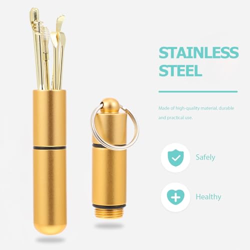 1 Set Ear Pick Tool Ear Cleaner Kit Cleaning Tools for Ear Stainless Steel Ear Spoons Ear Wax Tools Ear Wax Removal Kit Ear Wax Cleaning Kit Ear Picks for Home