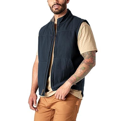 Dickies Mens Duck Canvas High Pile Fleece Lined Vest Vest