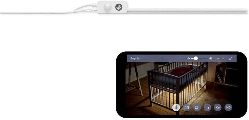 Maxi-Cosi See Baby Monitor Pro with CryAssist AI Cry Translation, PTZ Technology, 2K HD Camera, Wireless, White, 2 Year Warranty