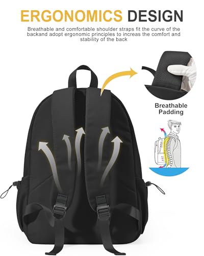 VECAVE Lightweight Casual Laptop Backpack Purse for Women,Travel Backpack with laptop compartment