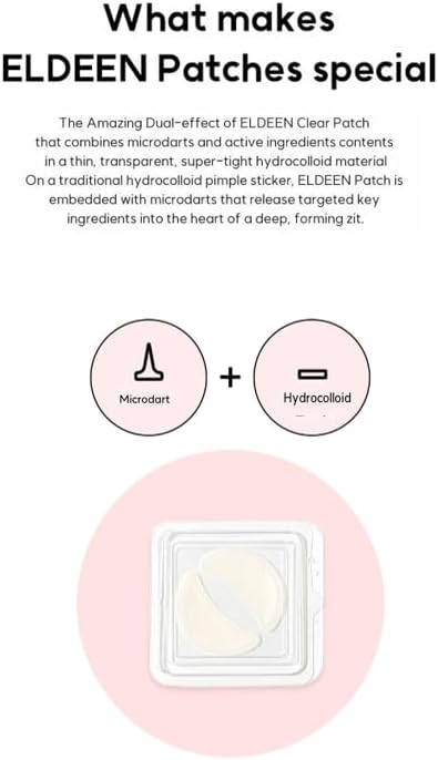 Eldeen Good Bye Wrinkles - Microdart Project: Eye Patch - The Ultimate Solution for Your Skin, reduce wrinkles, clear, 1 pair, Packages of 1, 4, and 8 (Package of 4)