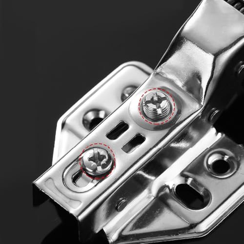 Kitchen Soft Close Cabinet Hinges, 6 Pcs Silent Hydraulic Slow Door Hinge Kitchen Units Door Hinges Hardware Accessories for Wardrobes and Cabinets,Bookcases