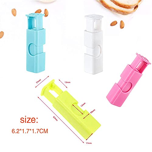 4 x Bag Sealing Clips Bag Clips Food Storage Clips Air Tight Seal Grip Food Sealing Bag Clips Kitchen Home Office Usage for Coffee Opened Fresh Food Bags