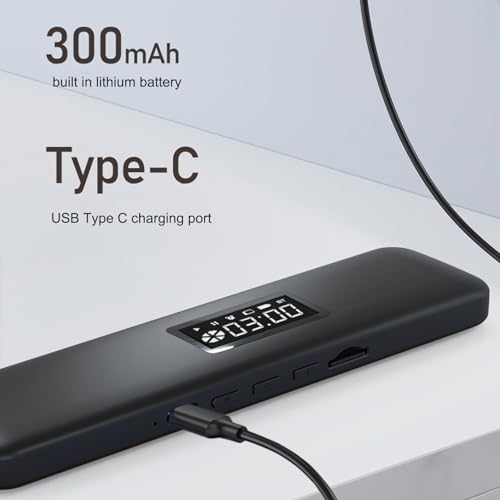 Pillow Speaker, Bone Conduction Cordless Bluetooth Music Sleep Speaker, Sleep Aid Speaker with 300mAh Battery, Supports Memory Card Playback, Timing Function (Black)