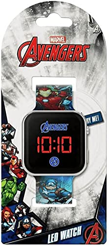 Disney Marvel Avengers Blue Strap LED Watch , AVG4706ARG