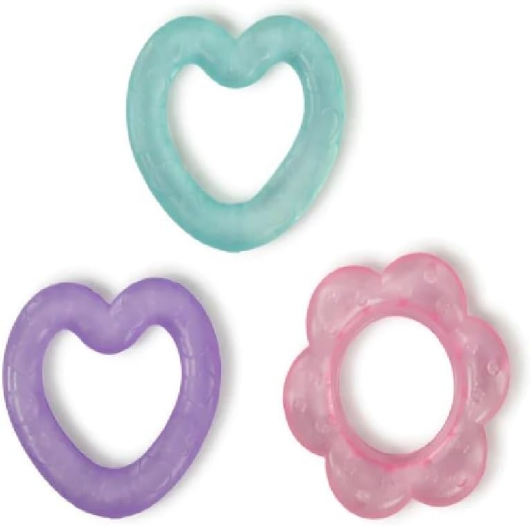 Bright Starts Gummy Buddies 3-Pack Textured Teethers - BPA-Free Elephant, Lion, Monkey - Unisex, 3 Months +