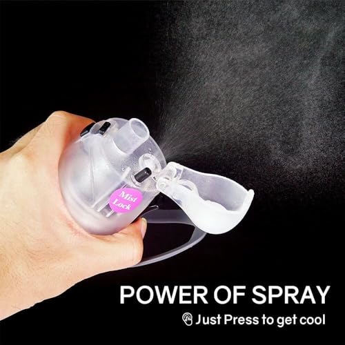 Xspring Spray Water Bottle Kids, 590ml Leakproof Spray Cooling Bottle, Kids Cool Misting Water Bottles with Three-Layer Heat Insulation, Safe Misting Water Bottle for Cycling, School