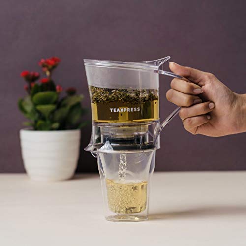 TEAXPRESS EasyBrew, Loose Tea Maker (Transparent, 450ml)