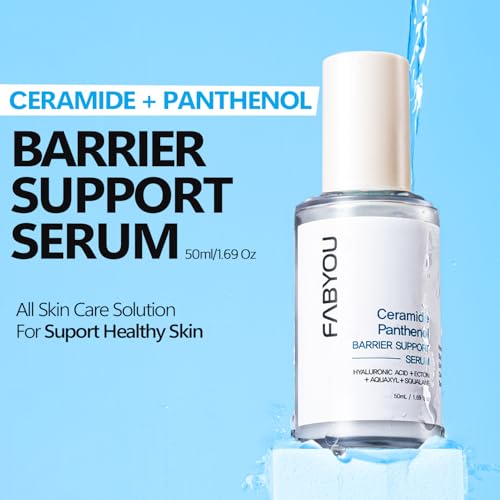 FABYOU Ceramide Panthenol Skin Barrier Support Serum 50ml – Korean Skincare with Deep Absorption for Strengthening the Skin Barrier & Long-Lasting Hydration, Ultra-Low Molecule Formula
