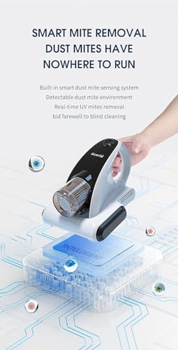 Mattress Vacuum Cleaner, UV Bed Cleaner 12KPa Handheld Upgraded Effectively Clean Up Bed (B)